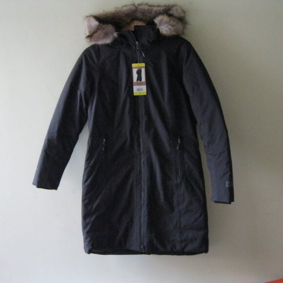 Eddie Bauer Ladies' Olympia Waterproof Down Stadium Parka Coat Black, S